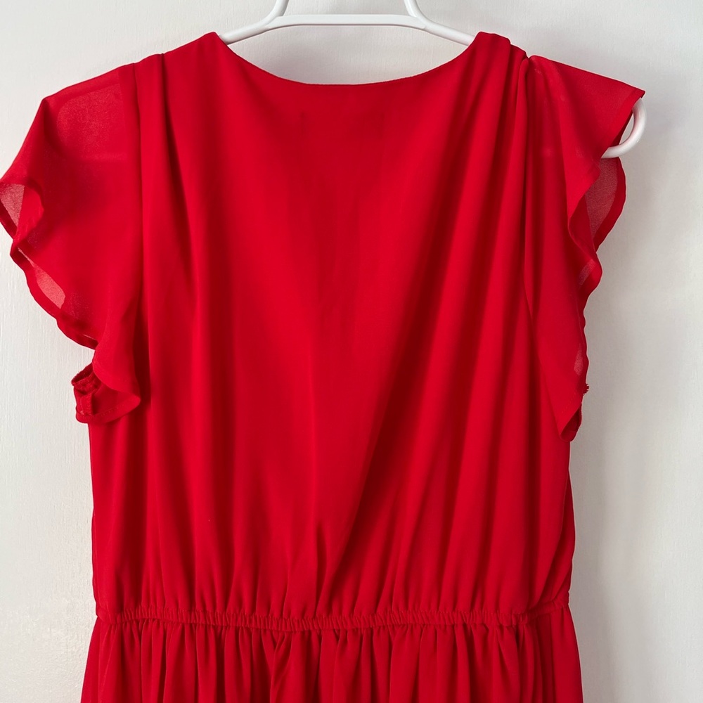 Lulu's Red Maxi Dress - Picture 11 of 15